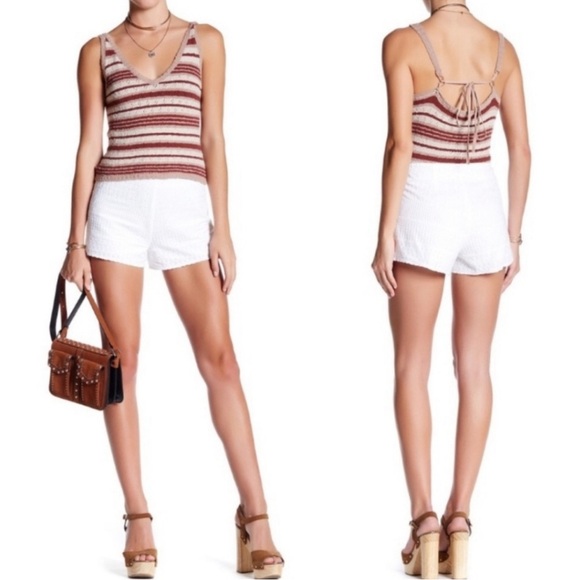 Free People Pants - Free People High Waist Cheeky Shorts 0